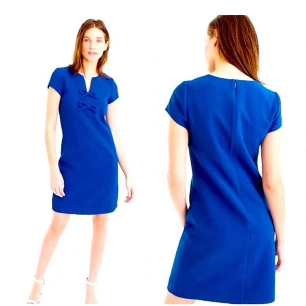 J. Crew Presentation Sheath Dress Bow Accents